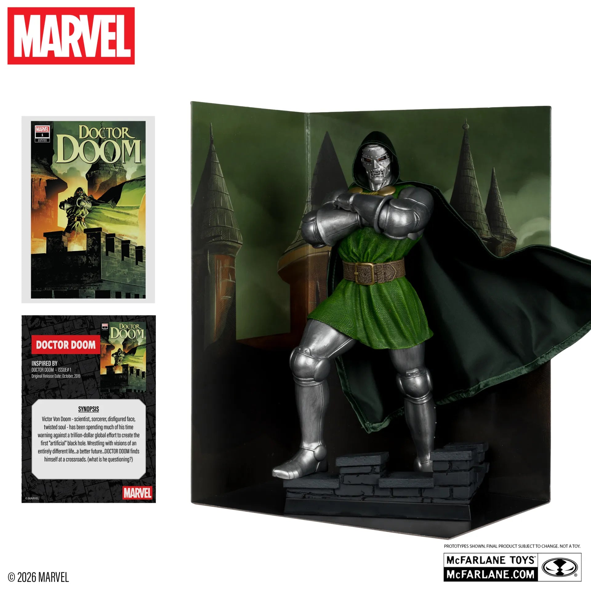 MARVEL COLLECTION 1:6 WV8 DOCTOR DOOM #1 FIGURE McFARLANE TOYS 25