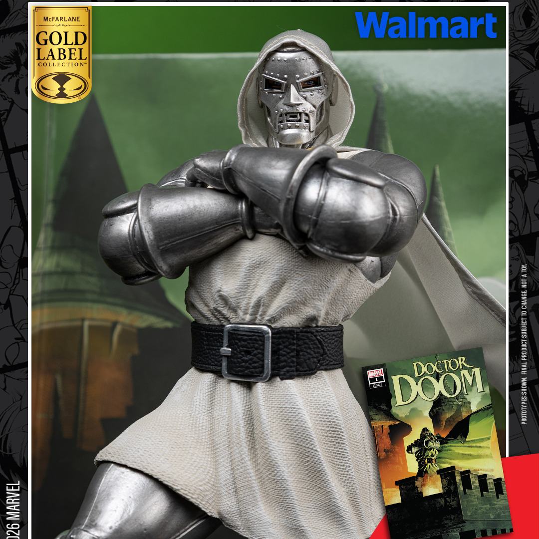 MARVEL COLLECTION 1:6 WV8 DOCTOR DOOM #1 FUTURE FOUNDATION GOLD LABEL FIGURE McFARLANE TOYS 25