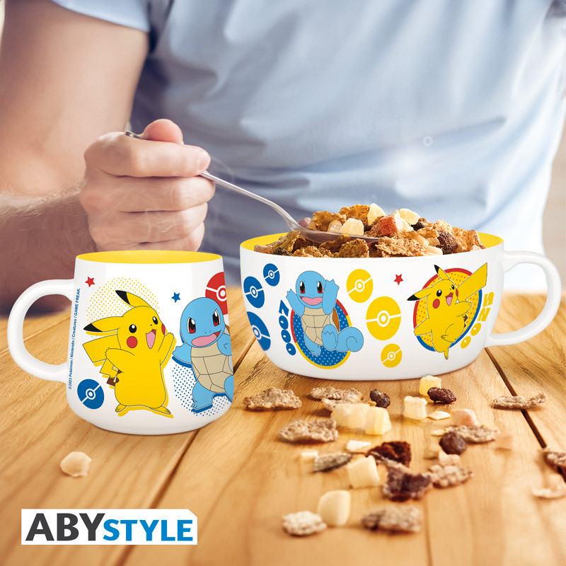 POKEMON PIKACHU & KANTO STARTERS BREAKFAST SET Abystyle Studio