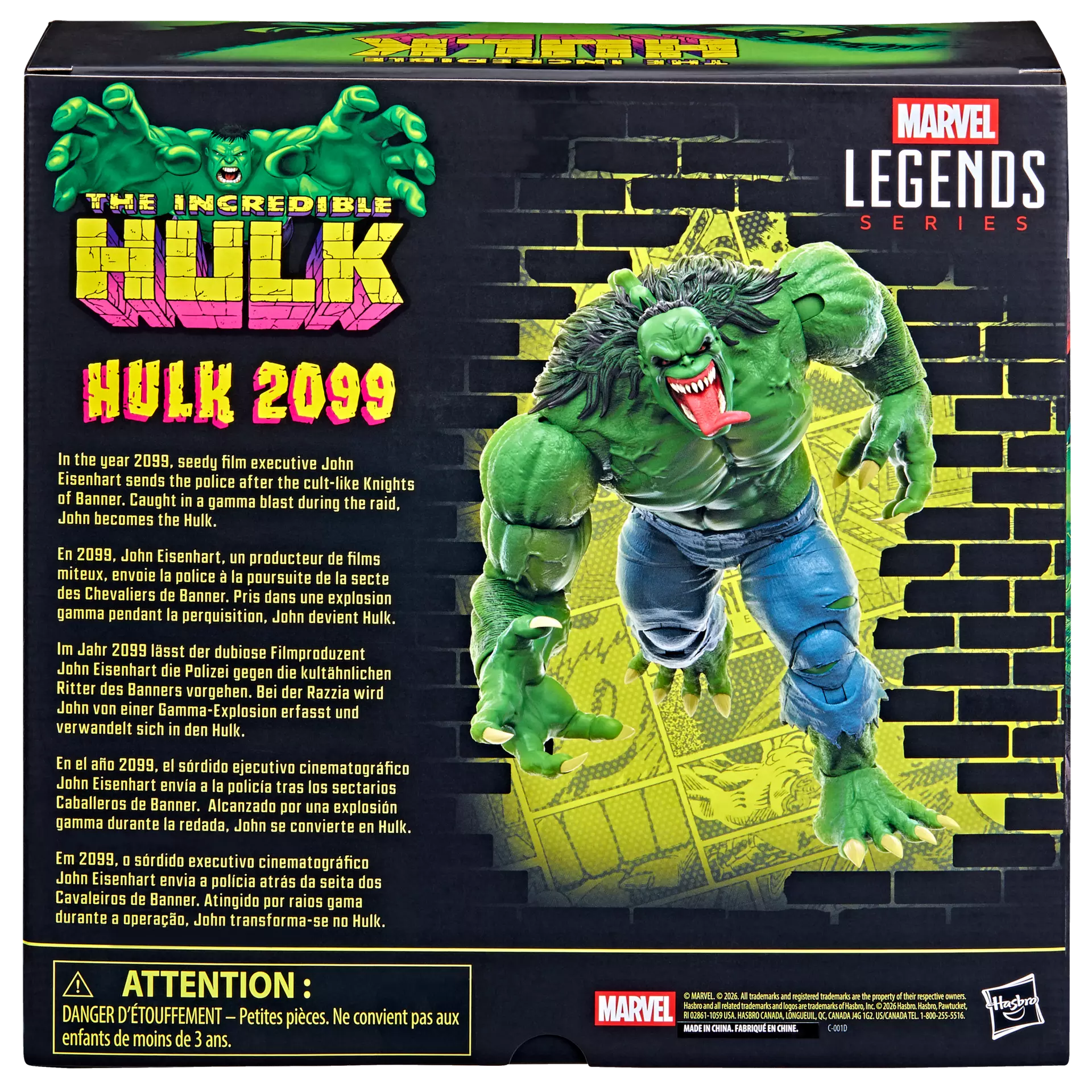 MARVEL LEGENDS HULK 2099 ACTION FIGURE HASBRO