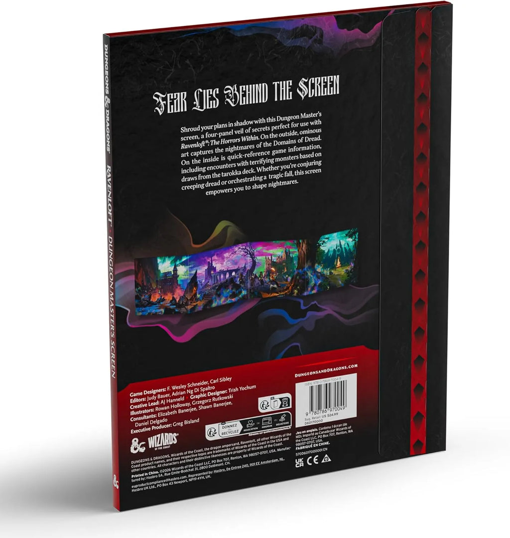 DUNGEONS & DRAGONS RAVENLOFT THE HORROR WITHIN DUNGEON MASTER SCREEN ENGLISH ED WIZARDS OF THE COAST