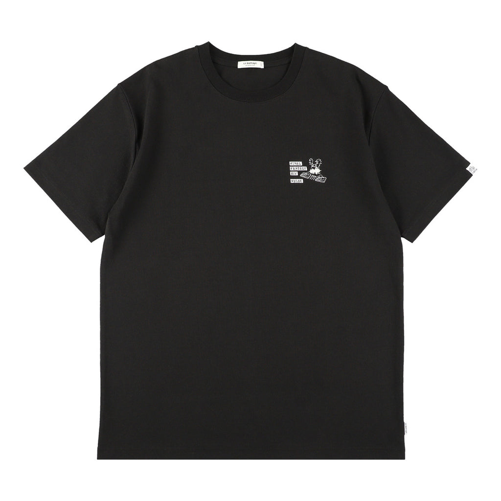 FINAL FANTASY XIV x Lit Baff Apt. Loporrit DJ Tee Black