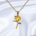 FINAL FANTASY XIV Silver Pendant Elpis flower Gold