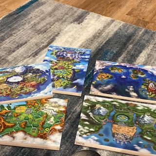 Pokémon Region Maps Posters (9-Pack)