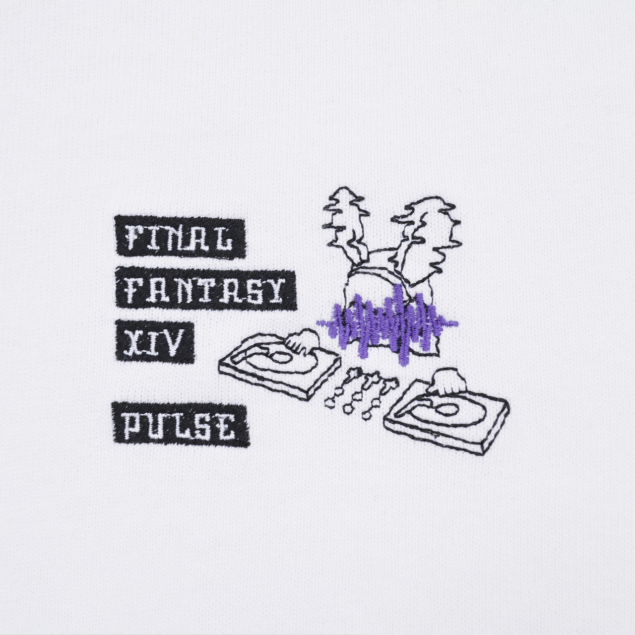 FINAL FANTASY XIV x Lit Baff Apt. Loporrit DJ Tee White