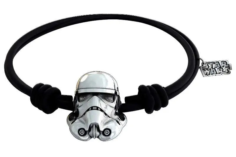 SW STORMTROOPER SILVER BRACELET BLCK RBR SD TOYS