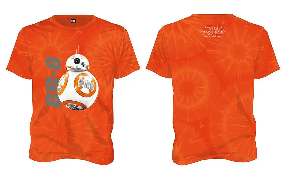 T/S SW EP7 BB 8 TIE DYE ORANGE MEN L SD TOYS