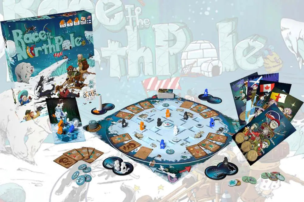 RACE TO THE NORTH POLE BOARDGAME PLAYMORE GAMES