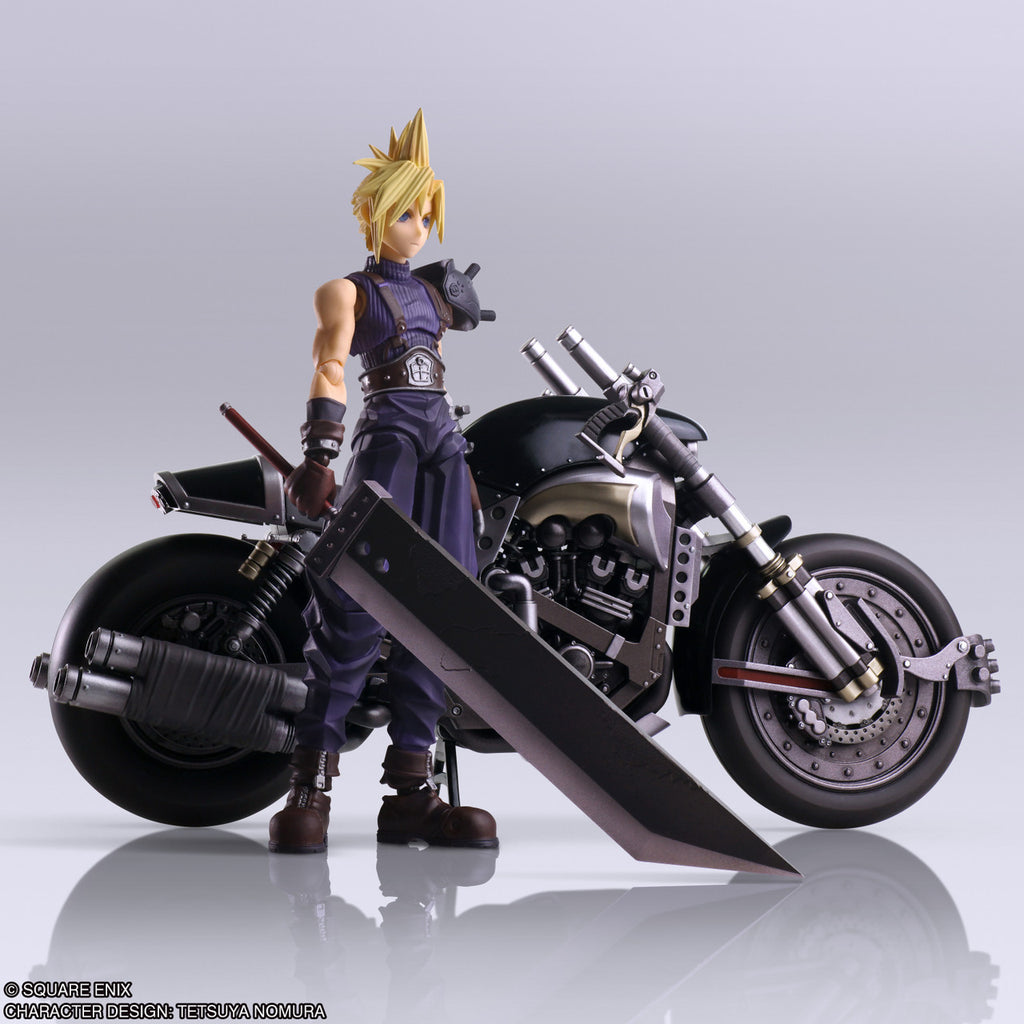 FINAL FANTASY VII BRING ARTS Action Figure CLOUD STRIFE & HARDY DAYTONA