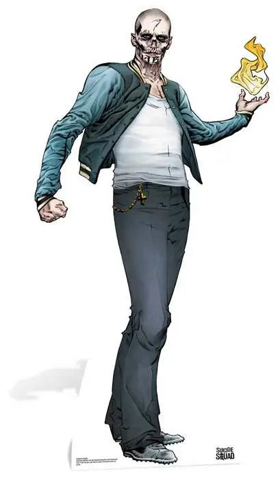 SUICIDE SQUAD EL DIABLO COMICS CUTOUT STAR