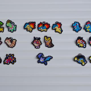 Sentret & Furret Pokémon Pixel Pins (2-Pack)