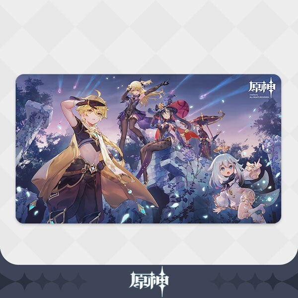 Genshin Impact Unreconciled Stars Mousepad Aether, Fischl, Mona, Paimon & Scaram