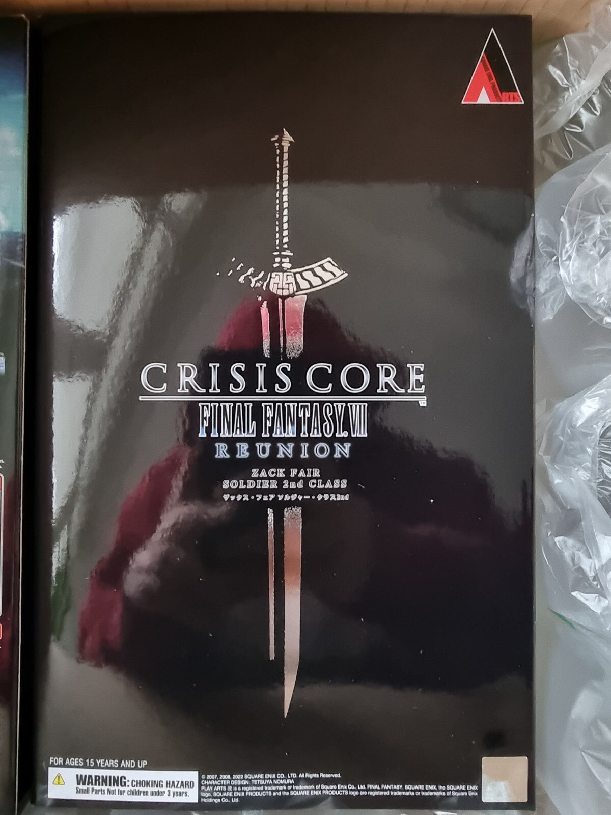 CRISIS CORE FINAL FANTASY VII REUNION PLAY ARTS KAI ZACK FAIR SOLDIER 2ND CLASS