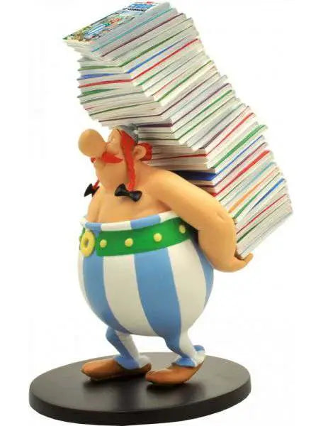 ASTERIX OBELIX PILE OF COMICS COLLECTIBLE FIGURE PLASTOY
