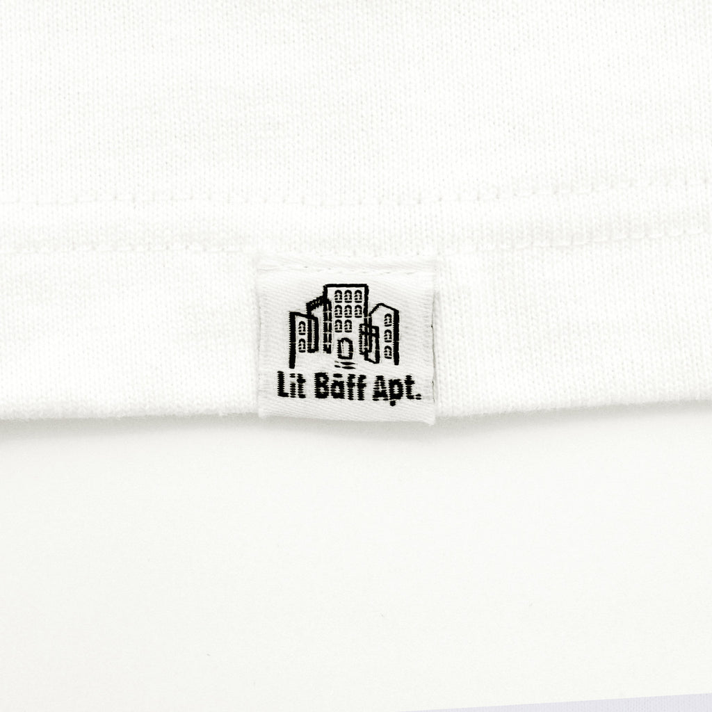 FINAL FANTASY XIV x Lit Baff Apt. Digital Mixer Tee White