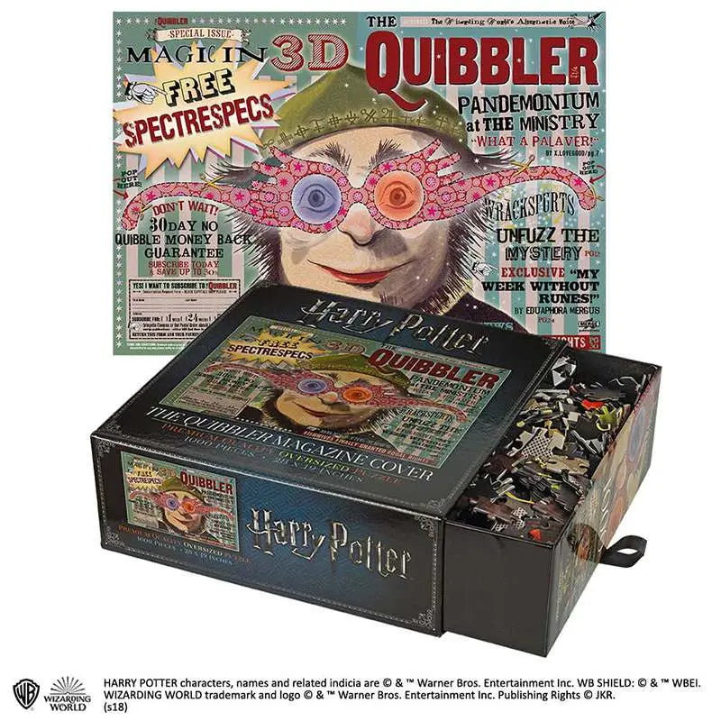 HP THE QUIBBLER MAGAZINE COVER PUZZLE NOBLE COLLECTIONS