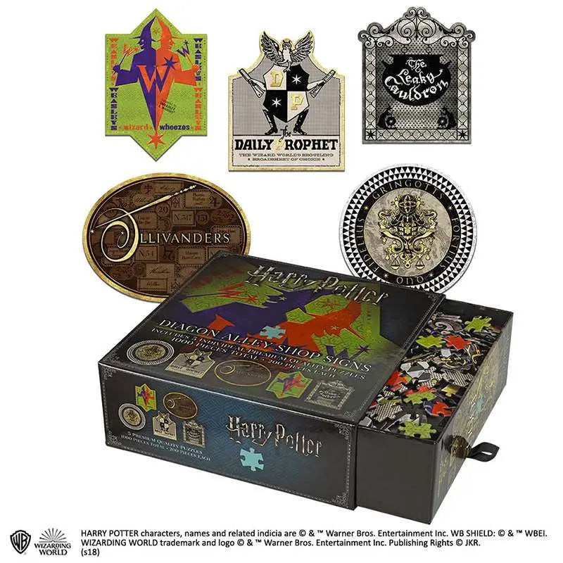 HP DIAGON ALLEY SHOP SIGNS PUZZLE NOBLE COLLECTIONS