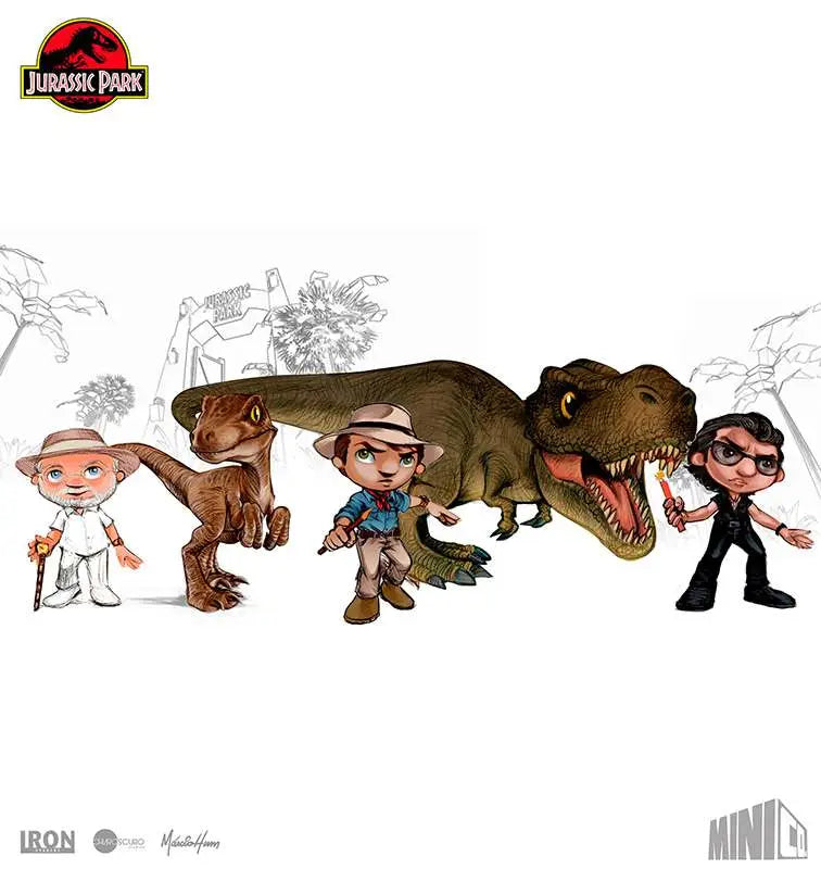 JURASSIC PARK IAN MALCOM MINICO FIGURE IRON STUDIOS