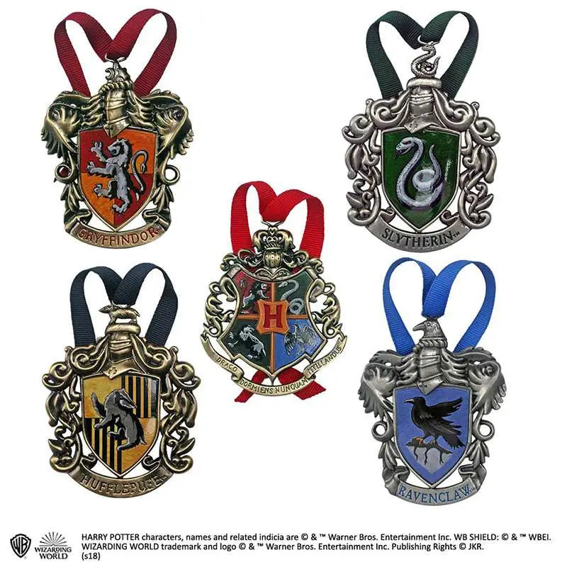HP HOGWARTS CHRISTMAS TREE ORNAMENTS NOBLE COLLECTIONS