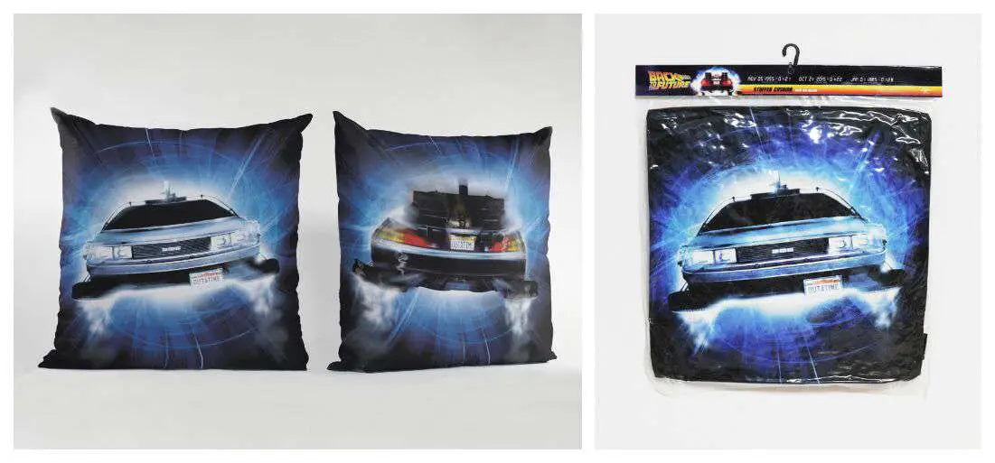 BTTF DELOREAN ROADS SQUARE CUSHION SD TOYS