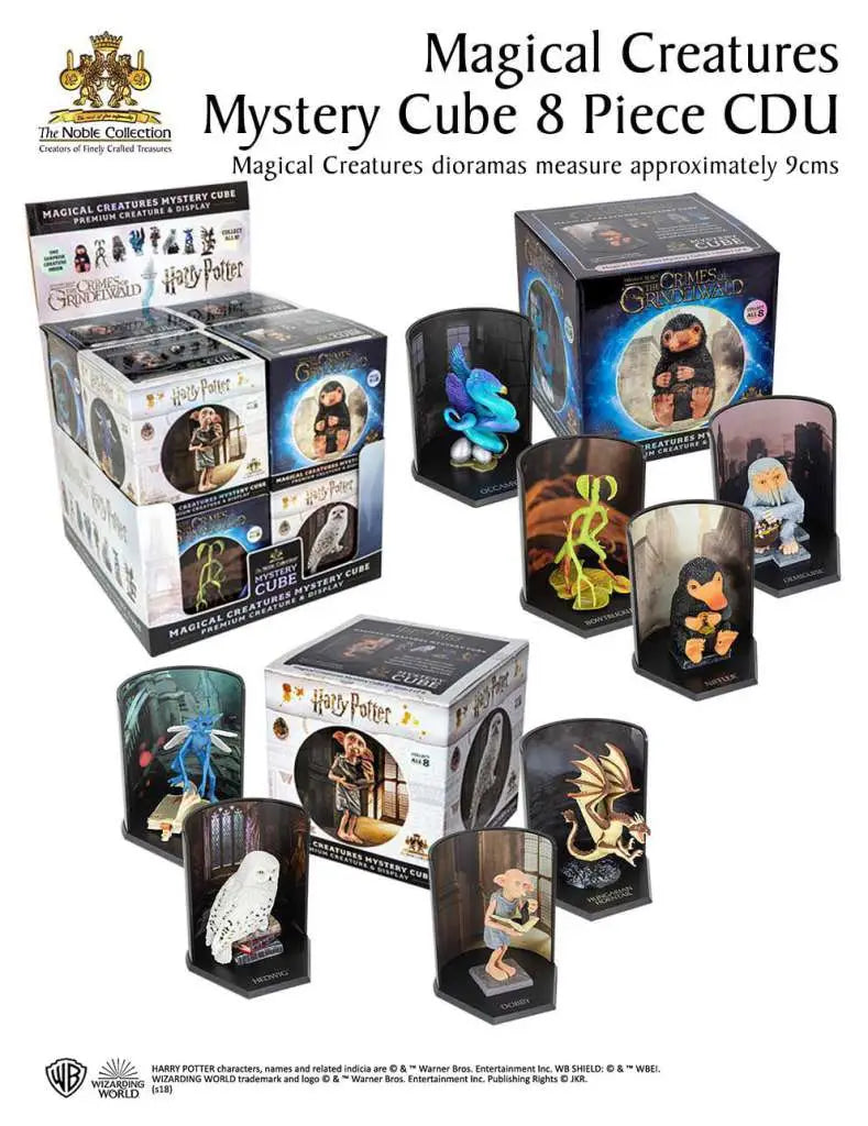 HP MAGICAL CREATURES MYSTERY CUBE (8) NOBLE COLLECTIONS