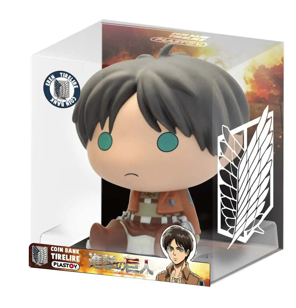 AOT EREN CHIBI BANK PLASTOY