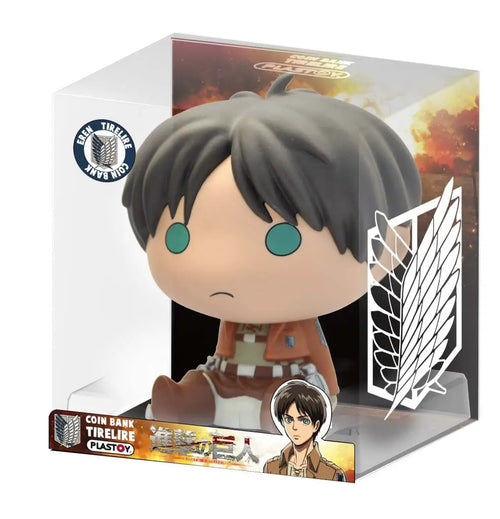 AOT EREN CHIBI BANK PLASTOY