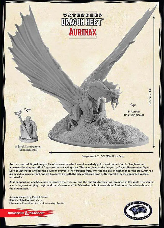 D&D AURINAX MINIATURE GF9-BATTLEFRONT