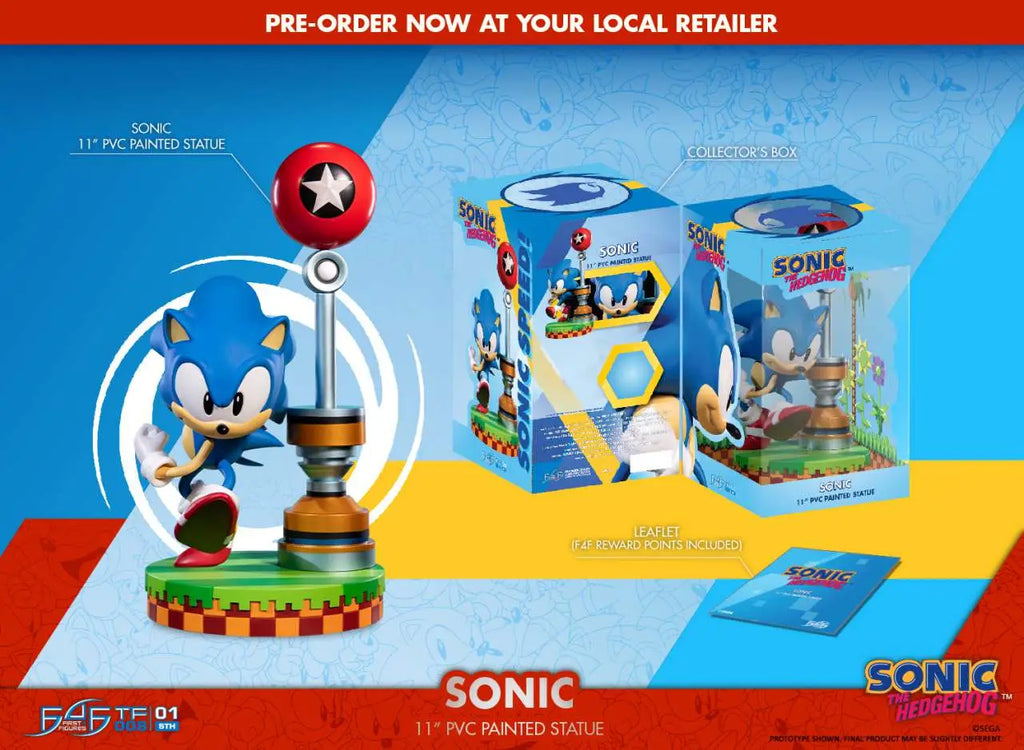 SONIC THE HEDGEHOG 11inch PVC FIGURE FIRST4FIGURES