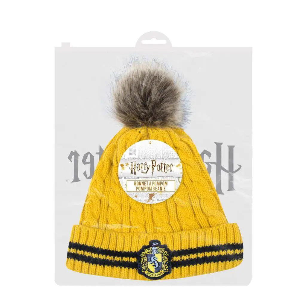 HP HUFFLEPUFF POMPOM BEANIE CINEREPLICAS