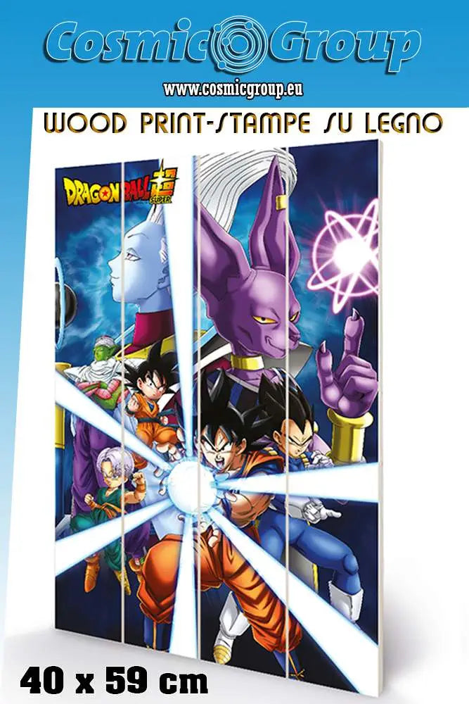 DRAGON BALL GOD DESTRUCTION WOOD PRINT PYRAMID INTERNATIONAL