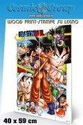 DRAGON BALL COMIC STRIP WOOD PRINT PYRAMID INTERNATIONAL