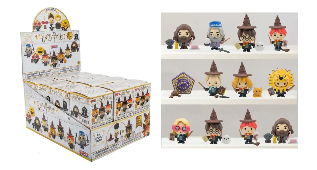 HARRY POTTER ERASERS DISPLAY BOX 24 CINEREPLICAS