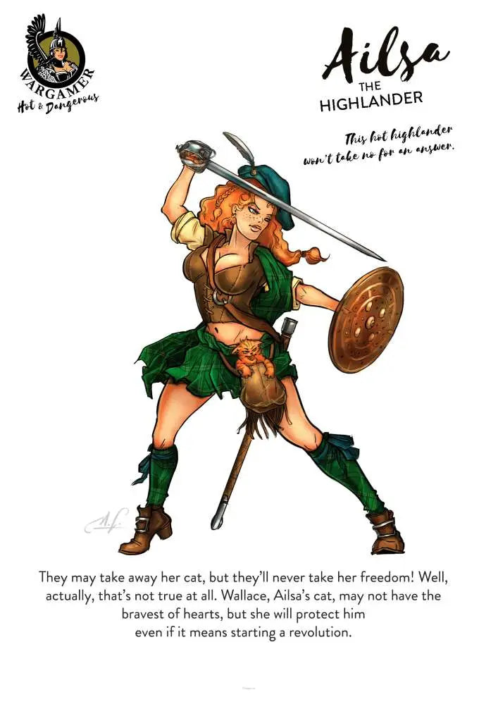 54 mm AILSA THE HIGHLANDER HOT AND DANGEROUS