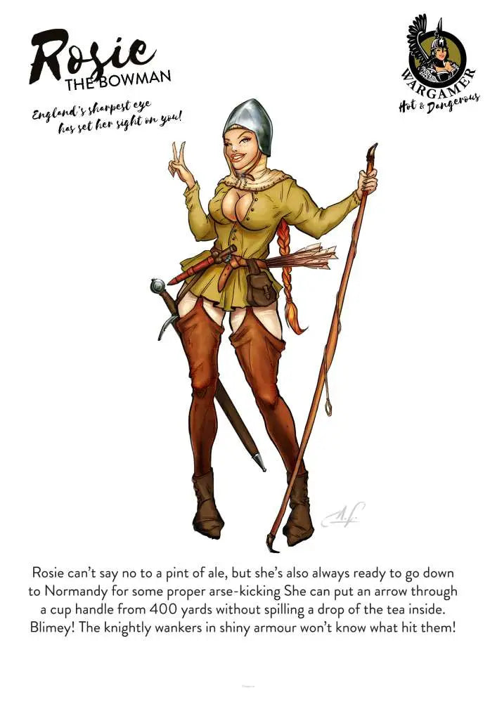 54 mm ROSIE THE BOWMEN HOT AND DANGEROUS