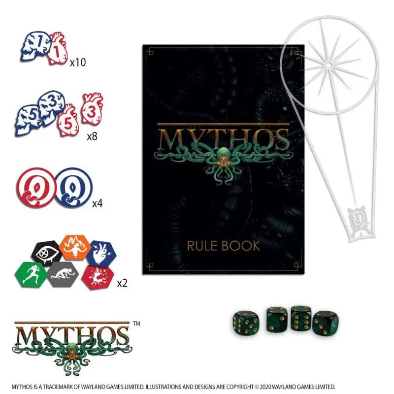 MYTHOS RULES & GUBBINS BOX WARCRADLE STUDIO