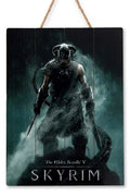 SKYRIM DRAGONBORN WOODEN POSTER DOCTOR COLLECTOR