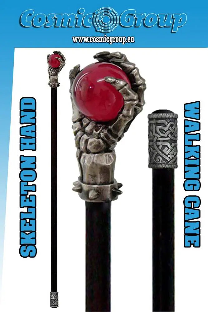 SKELETON HAND DECORATIVE WALKING CANE NEMESIS NOW