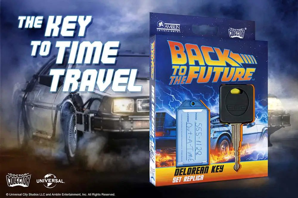 BTTF DELOREAN KEY SET REPLICA DOCTOR COLLECTOR