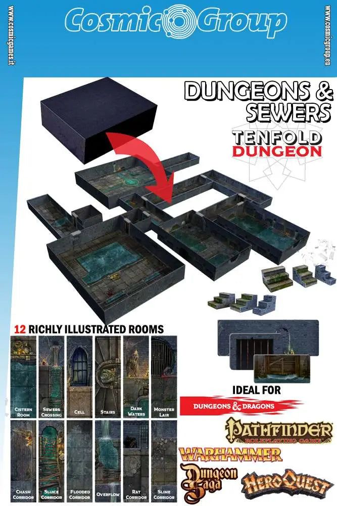 TENFOLD DUNGEON THE DUNGEONS & SEWERS DM VAULT