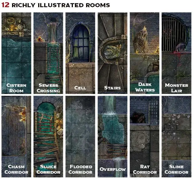 TENFOLD DUNGEON THE DUNGEONS & SEWERS DM VAULT