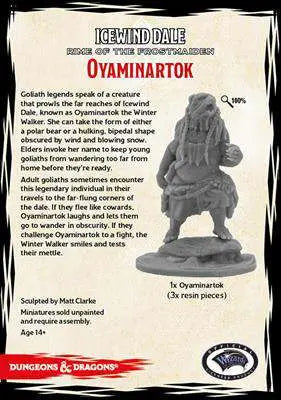 D&D ICEWIND DALE OYAMINARTOK 1FIG GF9-BATTLEFRONT
