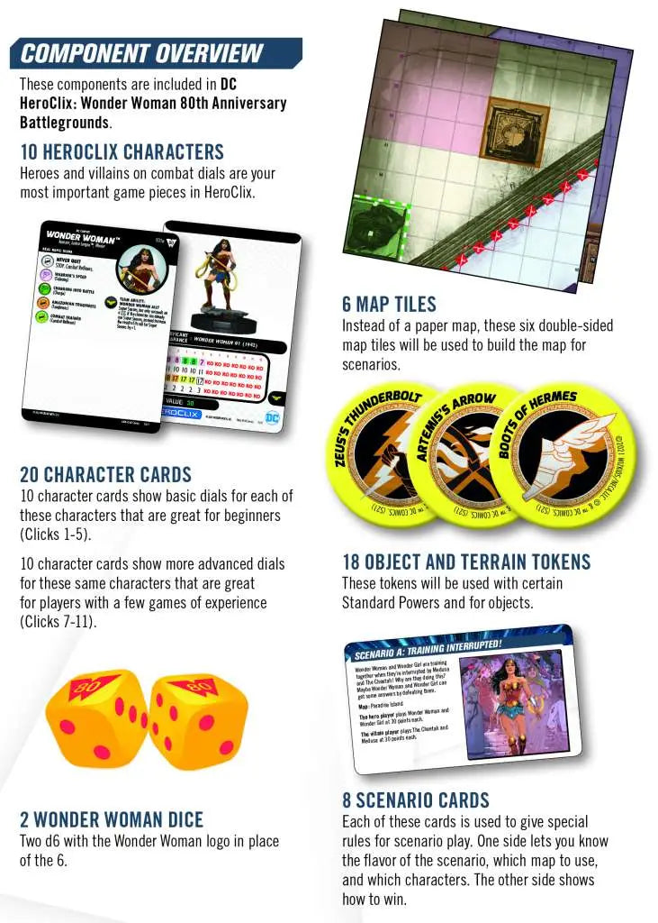 DCHC WONDER WOMAN 80th ANN. STARTER GAME WIZKIDS