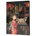 SPIRITED AWAY 35x50 WOOD PANEL SEMIC
