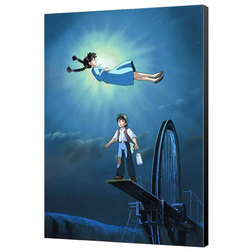 CASTLE IN THE SKY WOOD PANEL STUDIO GHIBLI