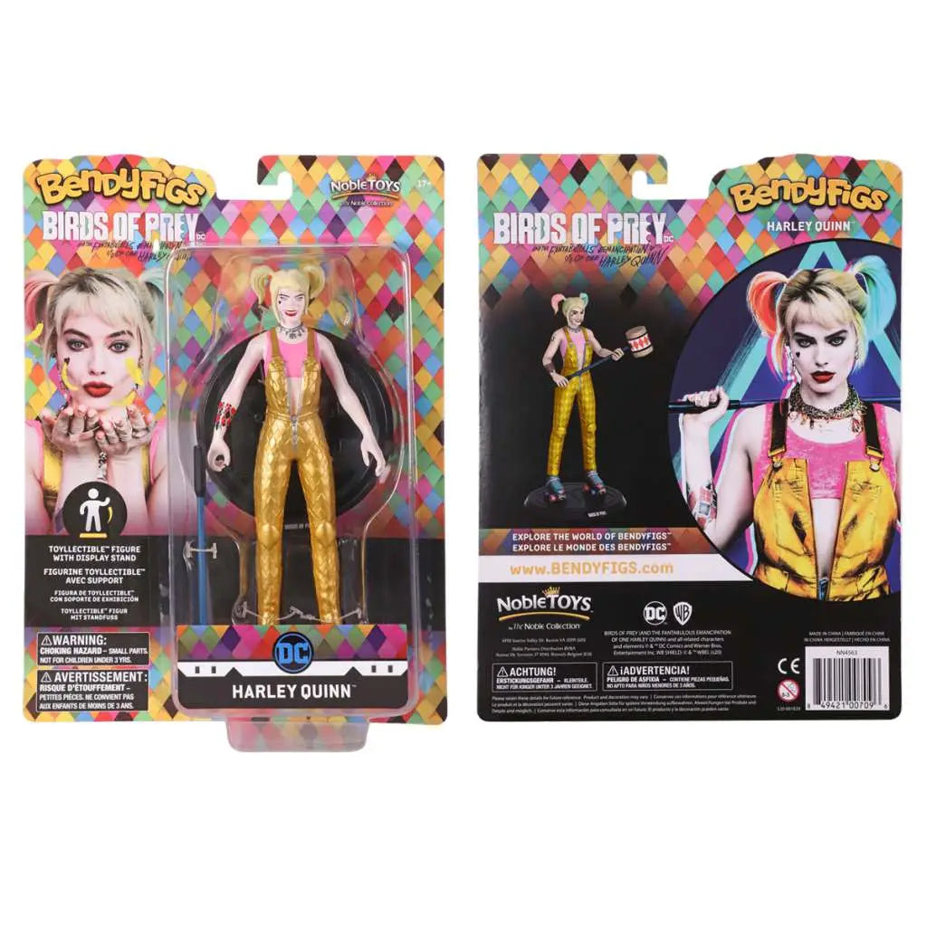 DC COMICS HARLEY QUINN BOP BENDYFIG NOBLE COLLECTIONS