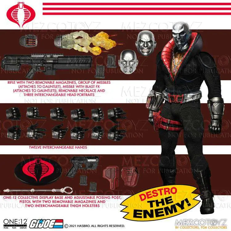 ONE 12 COLL GI JOE DESTRO MEZCO TOYS