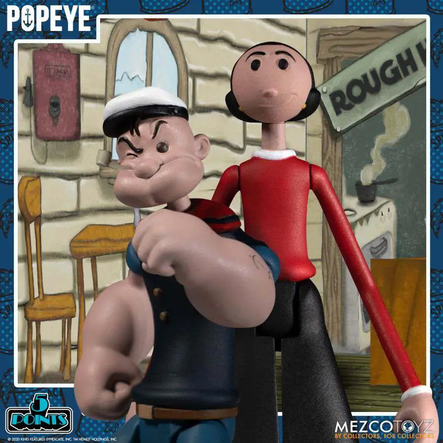 5 POINTS POPEYE BOX SET MEZCO TOYS