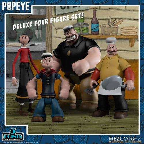 5 POINTS POPEYE BOX SET MEZCO TOYS