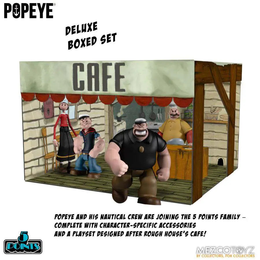 5 POINTS POPEYE BOX SET MEZCO TOYS